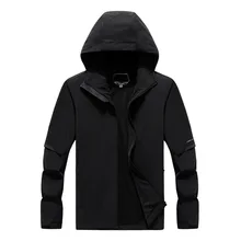 Эластичность Мужская штурмовая куртка осень сезон тонкий один слой водонепроницаемый ветрозащитный открытый альпинизм одежда большой размер