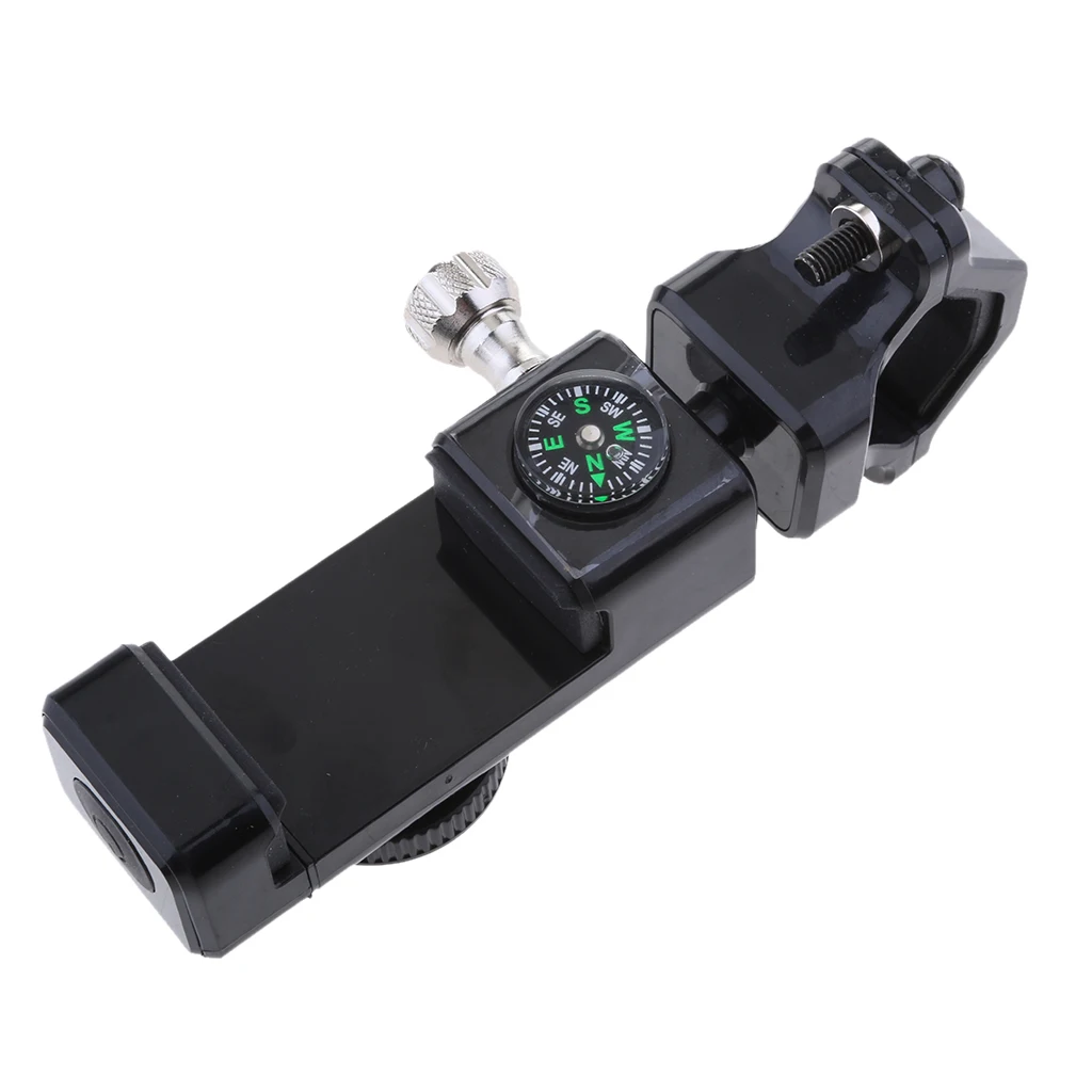 Motorcycle Handlebar Mobile Phone Holder Bracket With Compass &amp LED Light | Автомобили и мотоциклы