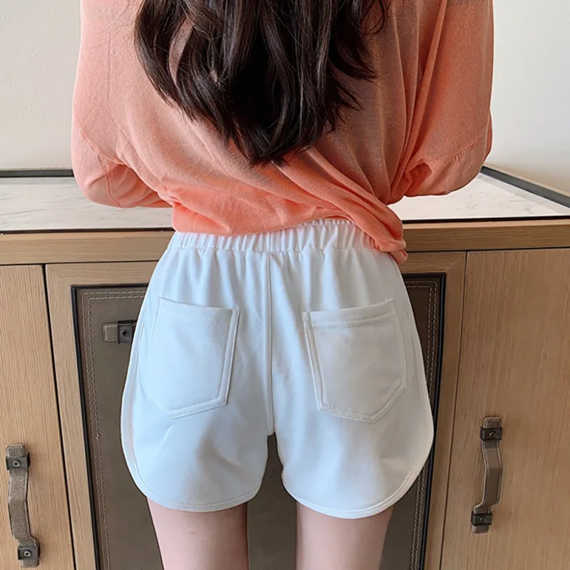 Korean Summer Woman Shorts New Solid Color Wide Leg Loose Casual High Waist Pantalon Corto Mujer Fashion Trend Short Femme