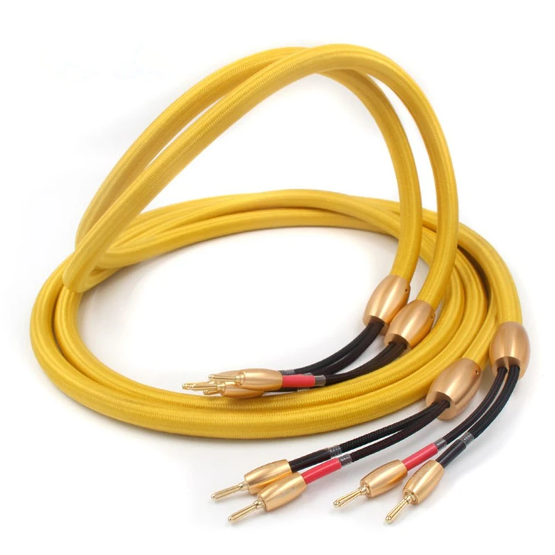 Hi end Accuphase Speaker Cable HiFi Audio Line with 24k Gold Plated