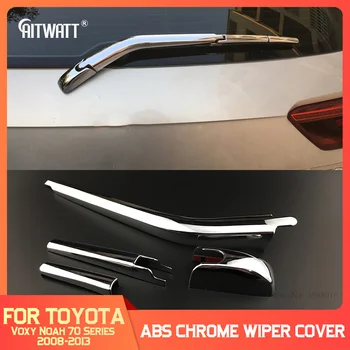 

AITWATT For Toyota Voxy Noah 70 Series 2008-2013 ABS Chrome Exterior Wiper Cover Rear Window Tail Windscreen Trim Car Parts 4pcs