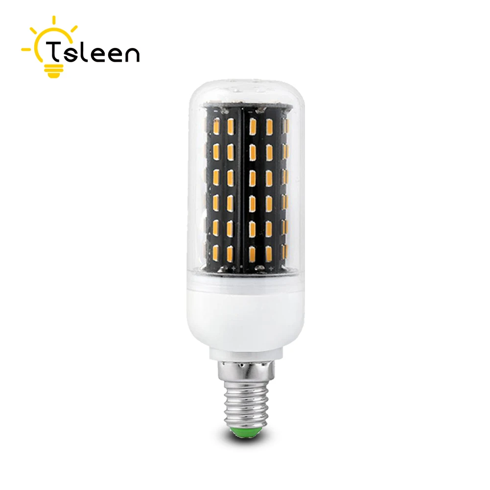 TSLEEN 5 шт. светодиодный светильник переменного тока 220V E27 E14 B22 G9 GU10 4014 светодиодный кукурузный светильник 12W 18W 25W 30W 35 Вт лампада светодиодный украшения дома светодиодный лампы - Испускаемый цвет: E14 Bulb