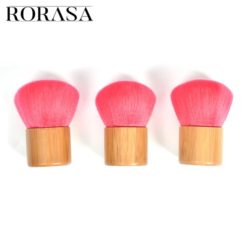 

Bamboo Handle Makeup Brush Big Contour Concealer Blending Cosmetic Brushes Red Kabuki Foundation Cosmetics Powder Brush Tool