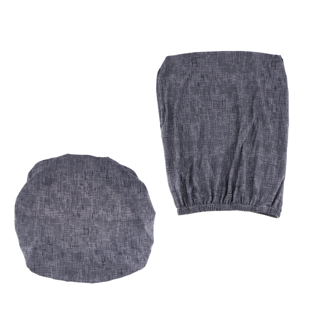 Dark Grey Модный офисный растягивающийся чехол для компьютерного стула Поворотный вращающийся анти-грязное сиденье съемный чехол для мебели-спинка 14-20 дюймов сиденье 15-21 дюймов - Цвет: Dark Grey