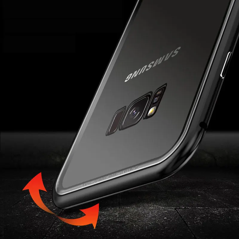 Магнитный адсорбционный Металл для samsung Note10 Pro S10 plus на чехле samsung S10 lite Note9 8 A20E чехол для телефона стеклянный магнит
