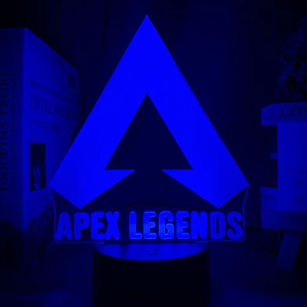 Ночной светильник Apex Legends с логотипом светодиодный меняющий цвет для игровой