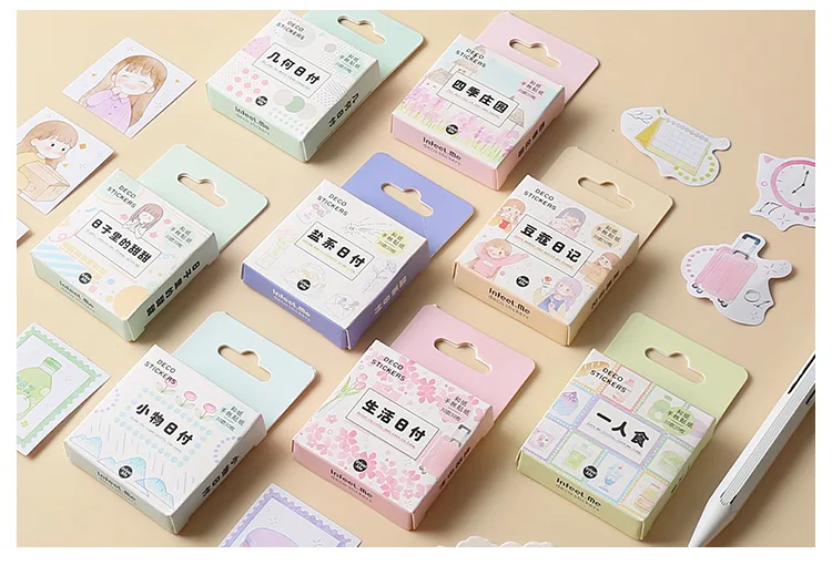 20 компл./лот Kawaii канцелярские наклейки на каждый день оплаты серии дневник декоративные Мобильный наклейки Скрапбукинг ручные поделки наклейки