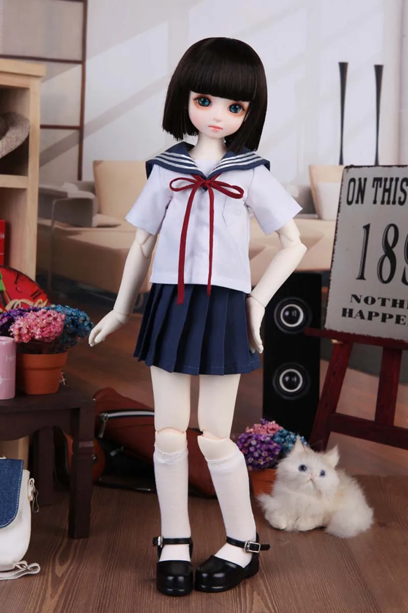 

1/3 1/4 1/6 BJD Doll SD Clothes Fashion Dress Toy Clothes Skirt +Shirt For Girls Baby Birthday Gift