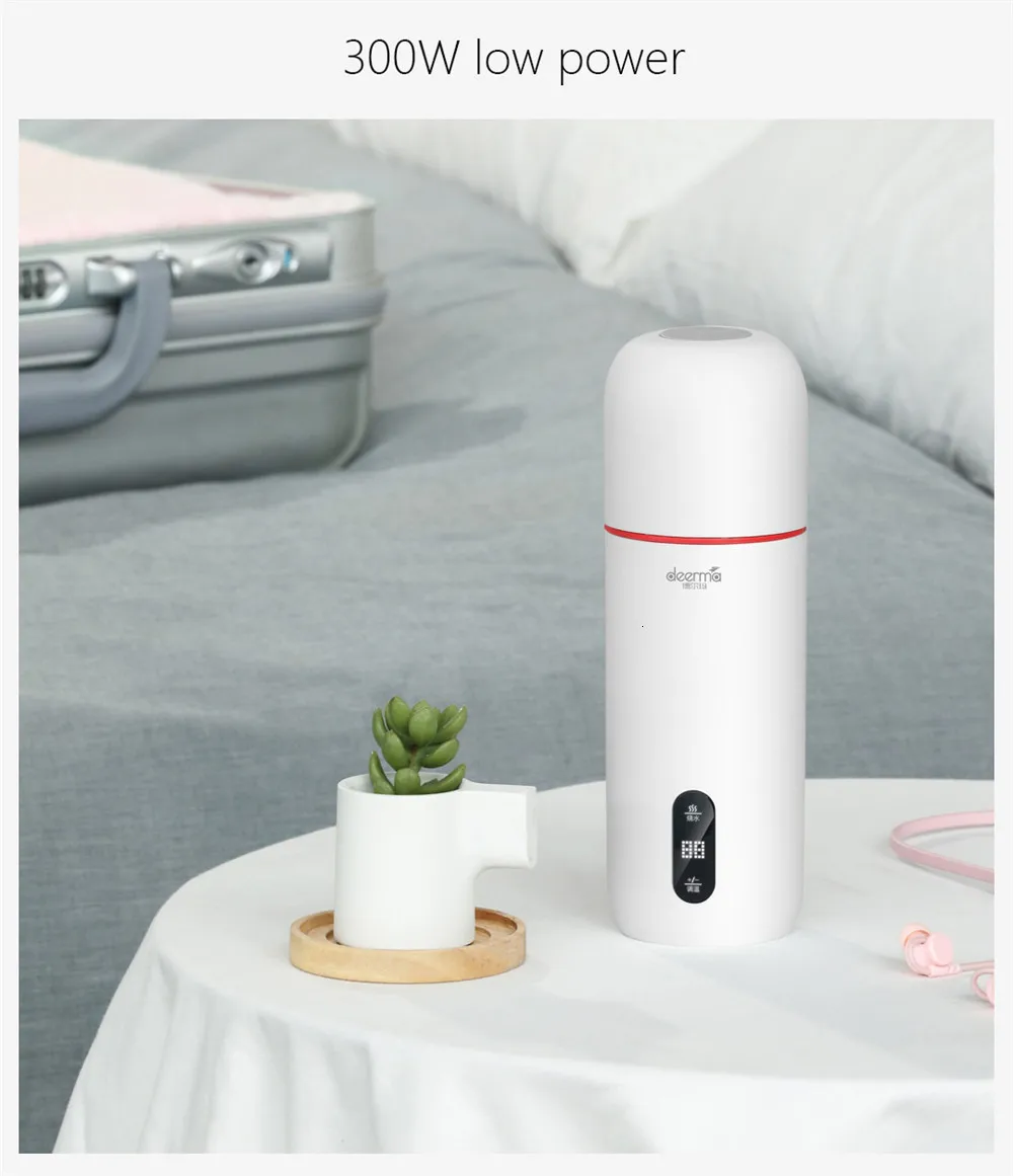 Deerma portátil chaleira elétrica termostato copo café