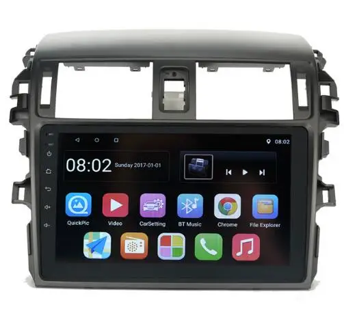 

9" Octa core 2.5D IPS screen Android 8.1 Car GPS radio Navigation for Toyota Corolla 2006-2013 with 4G/Wifi, DVR OBD 1080P