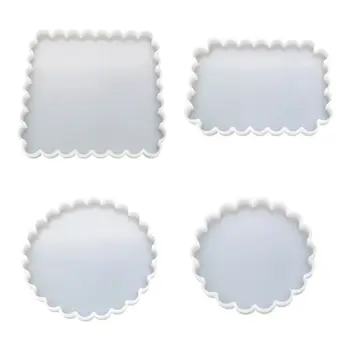 

Silicone Mold DIY Crafts Round Square Coaster Cup Pad Making Resin Epoxy Molds