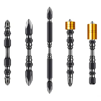 

Professional 5pcs/Set Hex Shank Titanium Coated Cross Strong Magnetic Screwdriver Bits Hand Tools Parts