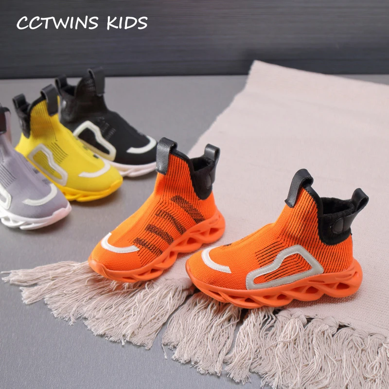 

Kids Sneakers Shoes 2019 Autumn Fashion Girls Luminous High Top Socks Shoes Boys Casual Sneakers Children Sports Trainers FH2549