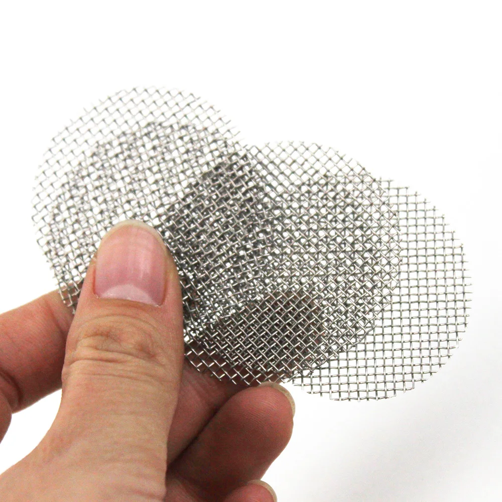 Hookah Accessories, Smoking Pipe Filters, Stainless Steel Screens for Tobacco Bowl, 5pcs