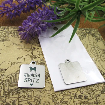 

10pcs--"Finnish Spitz"dog lover stainless steel charms more style for choosing DIY Charms pendants for necklace