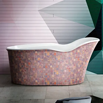 

Package mail european-style acrylic small family japanese-style thin edge light luxury bath crock seamless web celebrity home ad