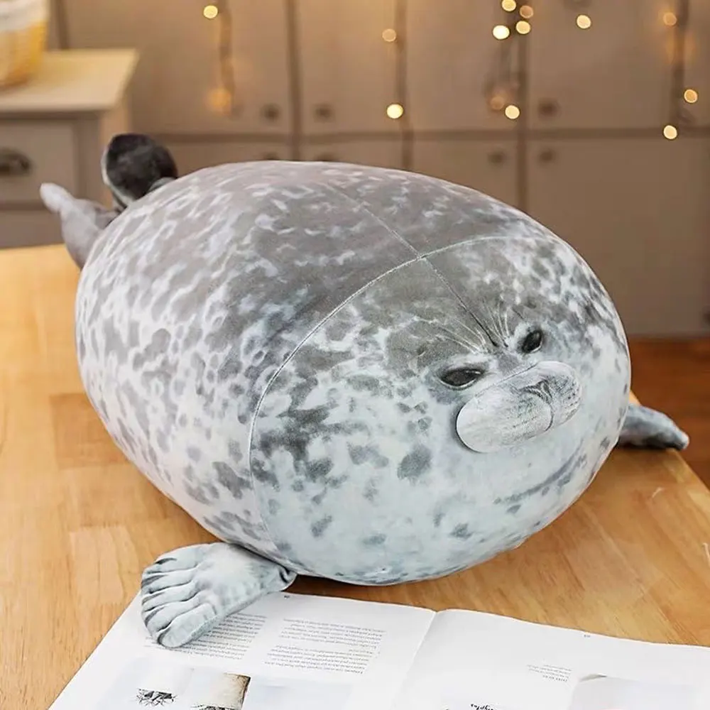 1 шт. мягкие 30-60 см морской Лев плюшевый игрушки 3D новинка Пледы Подушки мягкая Печать Плюшевая Кукла детская подушка для сна Дети Девочки Подарки