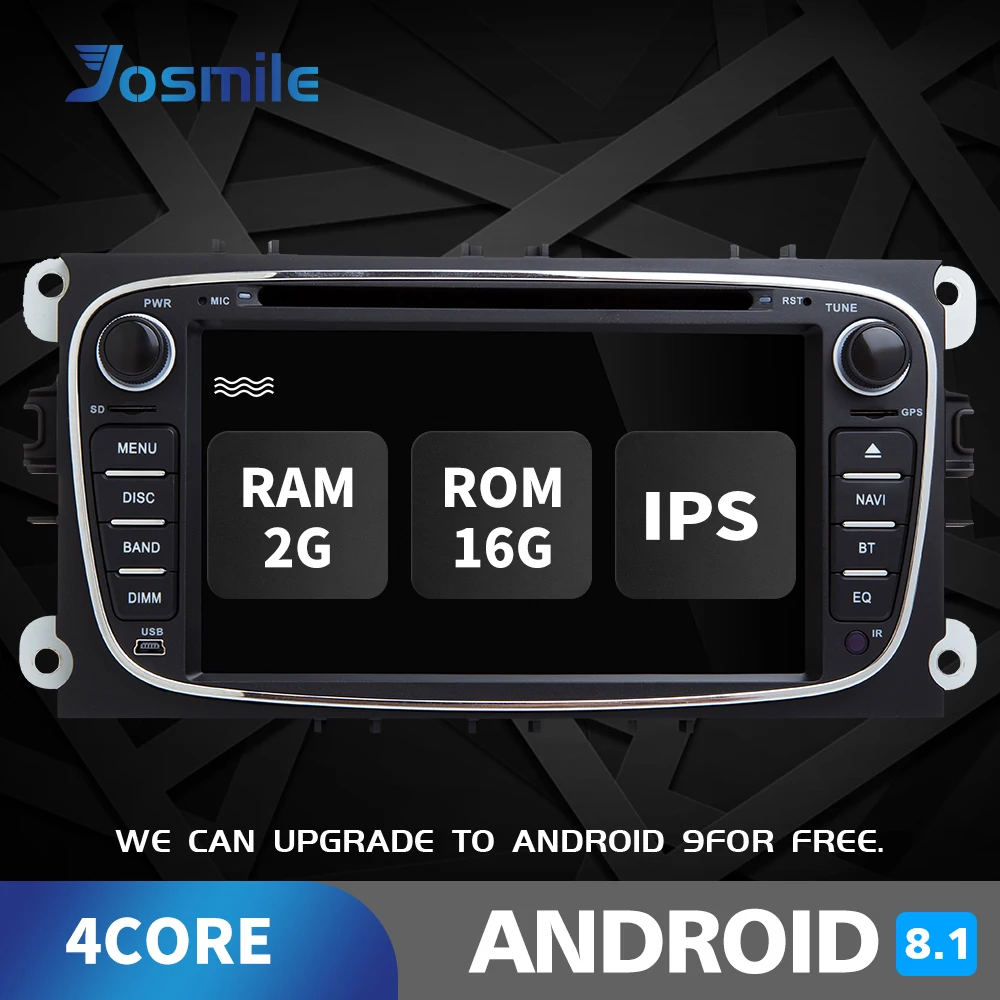 2 din Android 8 1 автомобильный dvd плеер для Ford Focus Mondeo 4 C Max S Kuga GalaxyTransit коннектор