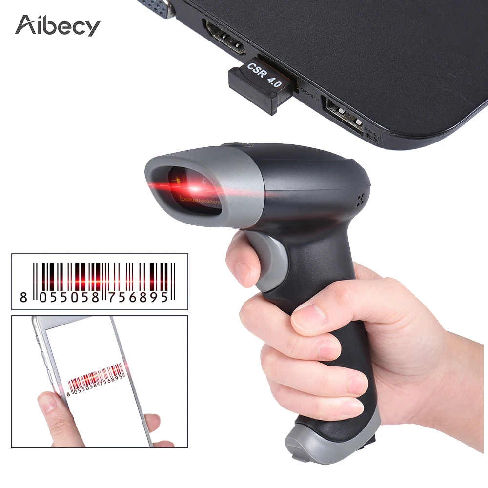Aibecy Ручной беспроводной USB2.0 проводной ccd сканер штрих-кода считыватель магазин 2500 штрих-код для Android OS