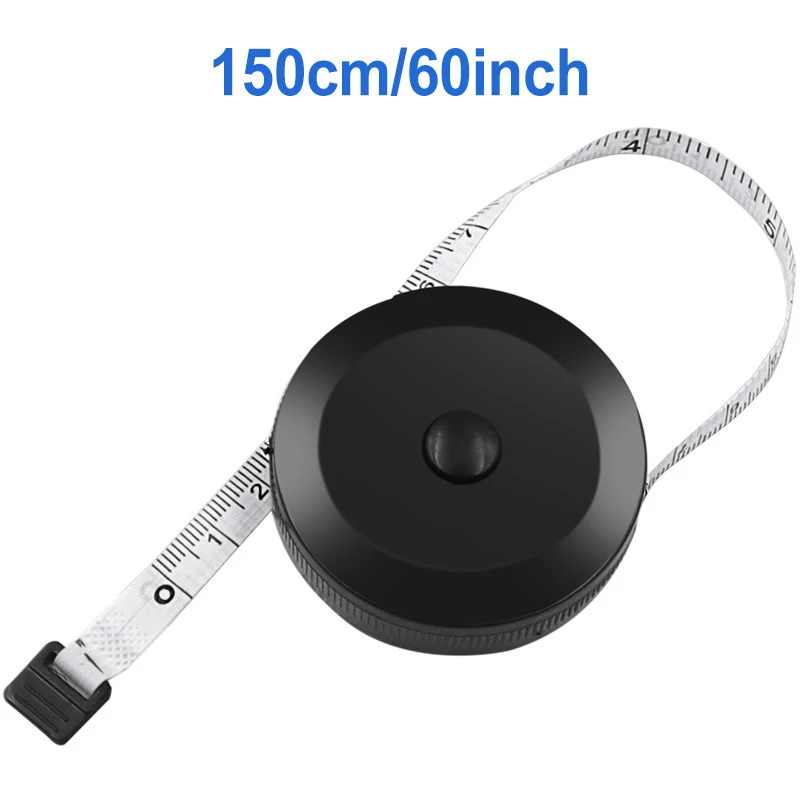 1pc 150cm/60" Tape Measures Portable Auto Retractable Ruler Body Measuring Ruler Sewing Soft Ruler Meter Tailor Craft PVC 