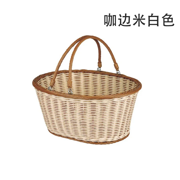 Wholesale Hand Oval Heightening Fruit& Vegetable fang teng lan Fruit And Vegetable Storage Basket Pest Control Anti-Corrosive E
