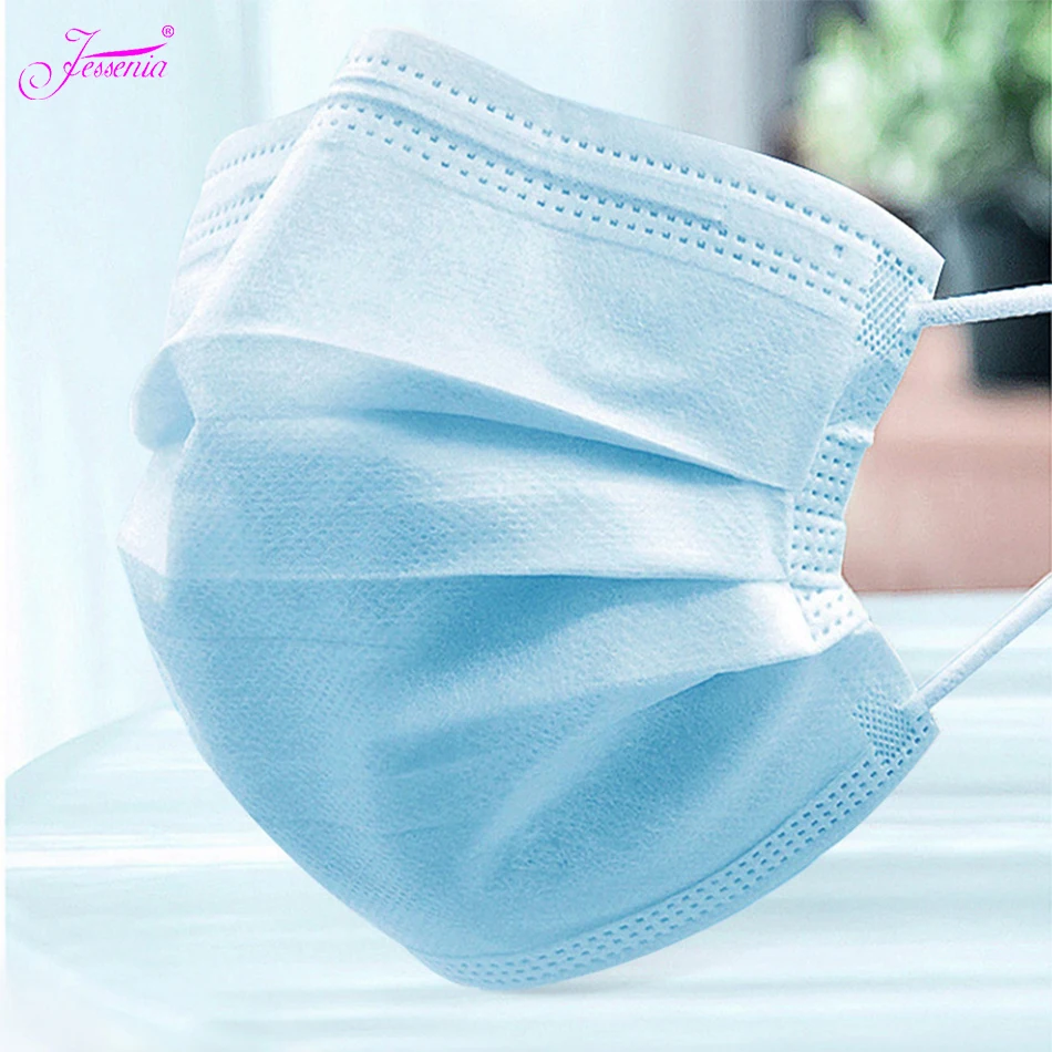 

Face Mouth Anti Dust Mask Disposable Protect 3 Layers Filter Dustproof Earloop Non Woven Mouth Masks For Salon Hair Use