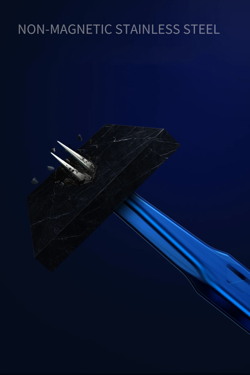 MECHANIC Aac-14 Präzisionspinzette, 8 Löcher, wärmeableitend, nicht magnetisch, lange Pinzette, elektronische IC-Chip-Telefonreparaturwerkzeuge – Detail 4