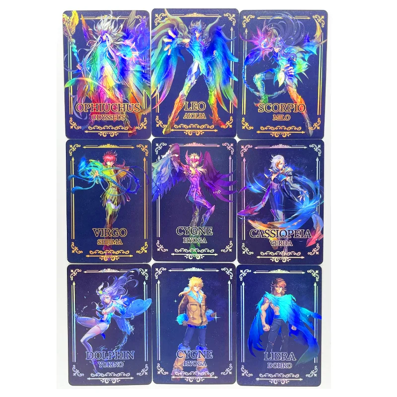 9 Pz/Set San Seiya Giocattoli Hobby Hobby Collezionismo Collezione Gioco Carte Anime