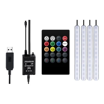 

Car Atmosphere Light Foot Light Remote Control Interior Decorative Ambient LED Lamp Strip