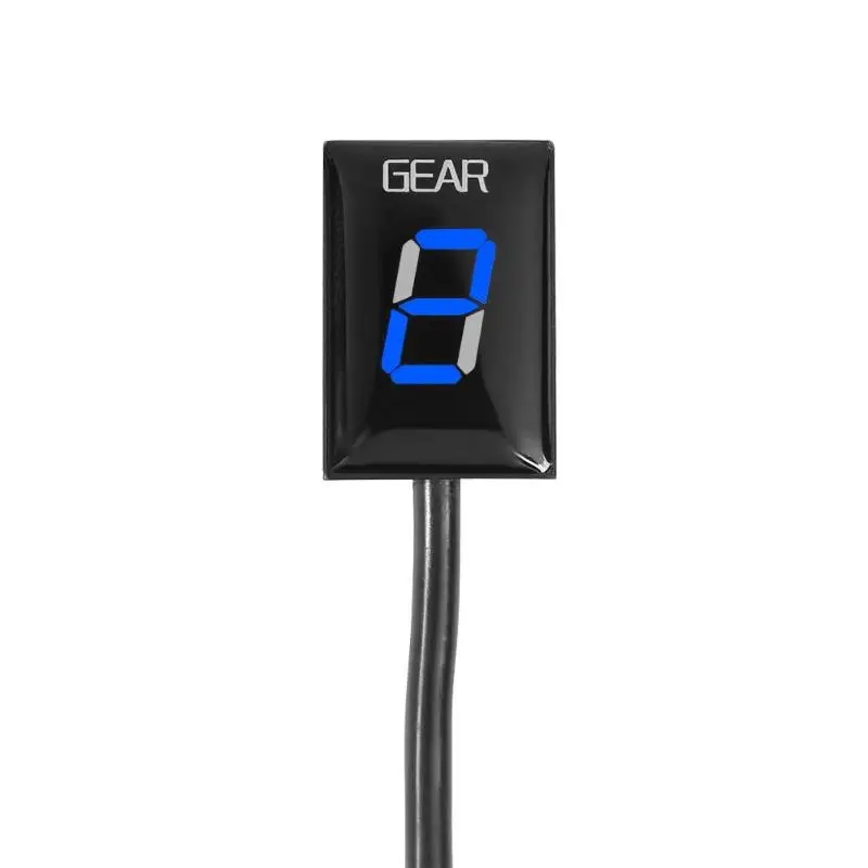 Blue B Мотоцикл шестерня цифровой дисплей 1-6 уровень ECU штекер скорость практическое автоматическое программирование универсально для Yamaha Fz400 - Цвет: Blue B