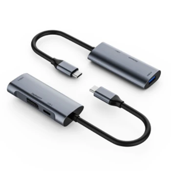 

USB C HUB Type-C Docking Station 3 in 1 4K@60Hz DisplayPort PD 60W USB 2.0 USB C HUB Type-C Docking Station Adapter