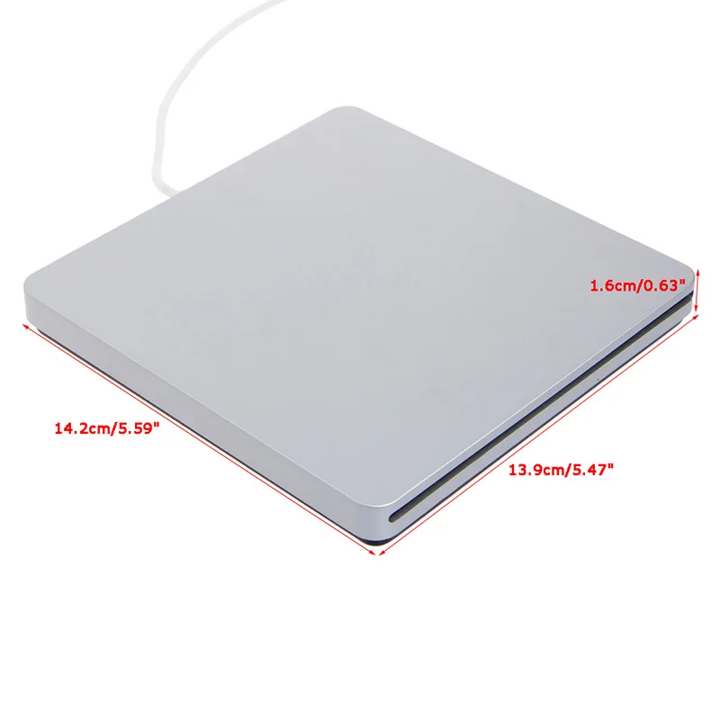 Прямая поставка внешний USB CD DVD RW привод Корпус чехол для Macbook Pro Air оптический привод