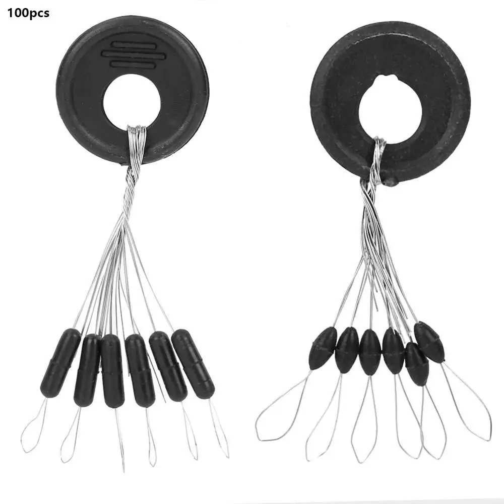 

600Pcs 100Cluster/set Fishing Space Beans Rubber Fishing Float Oval Buoy Stopper Connector Outdoor Carp Fishing Accessories