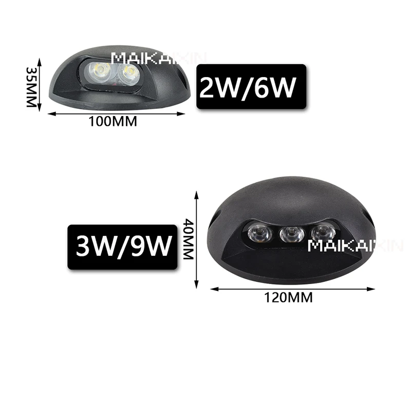 4PCS IP68 Waterproof 2w 3w 6w LED Underground Light Outdoor Ground Garden Path Floor Buried Yard Spot Landscape DC12V AC85V-265V