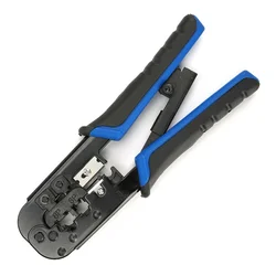 Alicates de prensado de cable de red, herramienta de reparación doméstica, alicates de pelado de cables de corte, terminal de cable Ethernet RJ45/RJ12 6P/8P