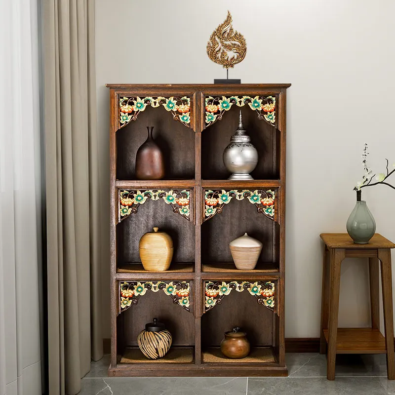 Vintage Furniture Solid Wood Antique Shelf Crafts Antique Shelf