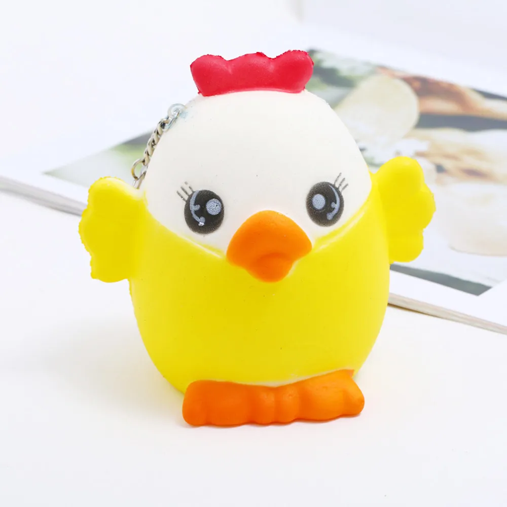 Mini Yellow Cute Chick Slow Rising Relieve Stress Toy Exquisite Fun Cute Backpack Key Decorations Squeeze Child Toys #B