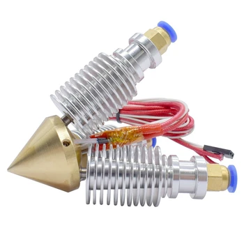 

3D Printer Diamond Hotend Brass Multi Color Hot End Nozzle 3 in 1 OUT 0.4mm for 1.75mm,I3 Bowden Extruder Kit
