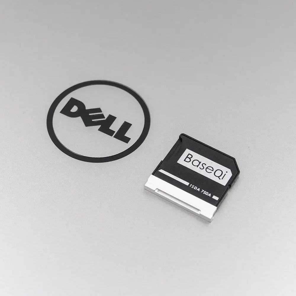 BaseQi Dell 750A 알루미늄 스텔스 드라이브 마이크로 SD/TF 카드 어댑터 SD 카드 리더, Dell XPS 15 인치 (9550) 및 Dell m5510