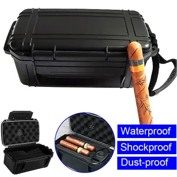 

Waterproof Dustproof Shockproof 15 Cigar Case Box Home Travel Supplies with Humidor XHC88