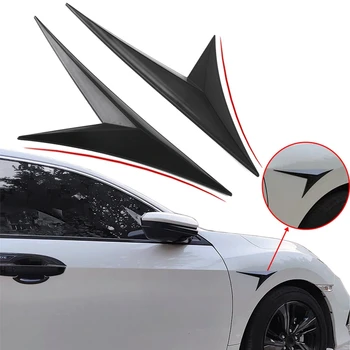

2Pcs Universal Car Side Door Body Cover Trim for Fender Decoration Sticker for Honda for Benz BMW Ford Carbon Fiber