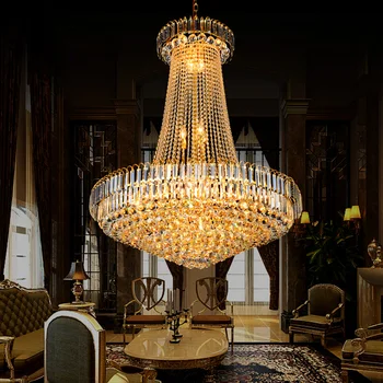 

Empire french chandelier Hall Living room Lobby Lounge Large chandeleir Polish Gold Color E14 Candle Chandelier Lighting