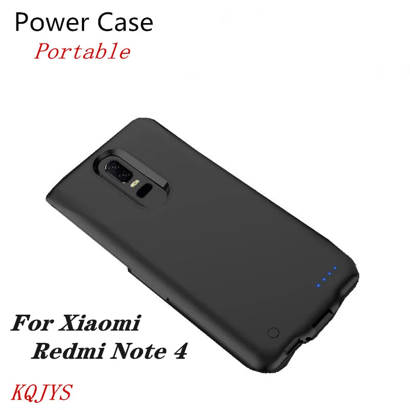 

KQJYS Portable Power Bank Battery Charger Case for Xiaomi Redmi Note 4 Backup Charging Power Case for Redmi Note 4 Battery Case