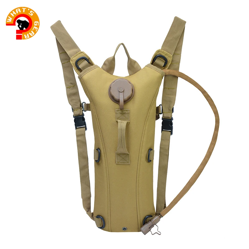 

Whatsgear Military Tactical Hydration Pack Backpack with 100 oz 3L large opening Water Bladder bag for Running, Hiking, Cycling
