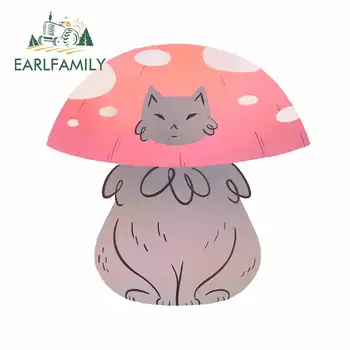 

EARLFAMILY 13cm x 13cm For Fat Cat Car Decal Fashion Car Stickers DIY Vinyl Material Occlusion Scratch For JDM SUV RV Decor