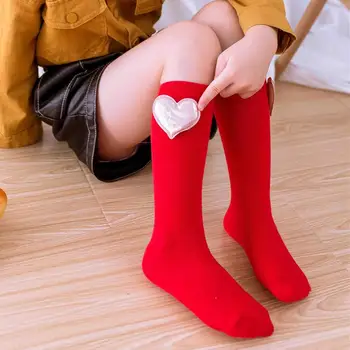 

Kid Girl Candy Color Crown Rabbit Middle Tube Socks Elastic Knee High Stockings