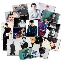 25 шт./компл. певица звезда Shawn Mendes Водонепроницаемый ПВХ Стикеры для Чемодан скейтборд на ноутбуке мото велосипеда настенные наклейки для гитары