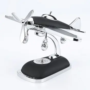 

Car airplane ornament air fresher Solar energy Rotate aircraft dashboard solid Car styling accessories for Porsche Maserati etc