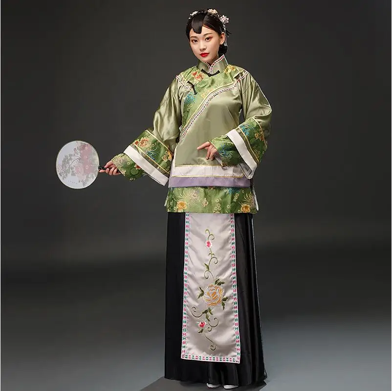 Movie TV show young women dress Qing Dynasty traditional dignified young ladies Robe photo studio Stage performance Costume japanese kimono ladies national costume stage performance costume japanese cuisine costume photo photography