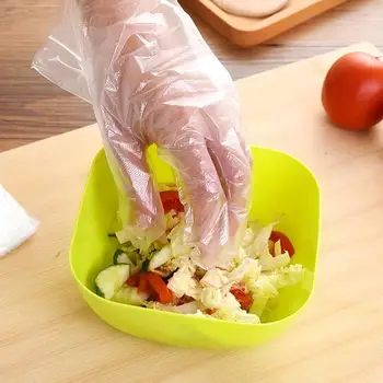 

Glove Disposable Food Prep Gloves Household Restaurant Industrial Clear Useful PE Cleaning